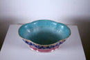 Tung Chih Oblong Footed China Bowl Turquoise Interior Yu-Yi Cloud Design 1862-75
