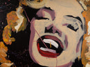Dave Santia Marilyn Monroe Signed Live Speed Portrait Painting on Canvas 2013