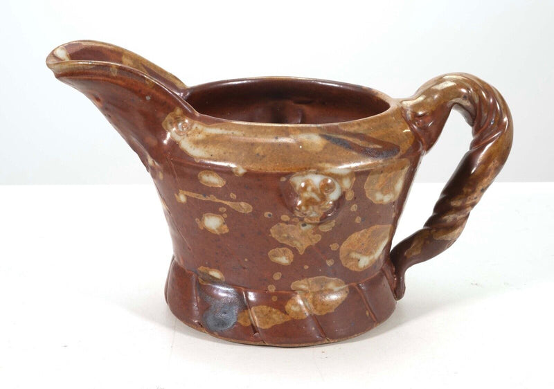 John Glick Ceramic Stoneware Sugar and Creamer Holder Stamped Plum Tree Pottery