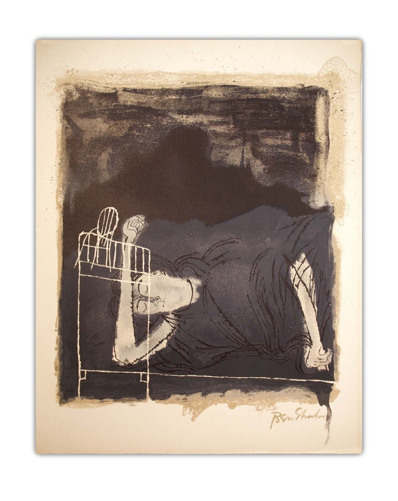 Ben Shahn Of the Screams Lithograph from the Rilke Portfolio Unframed 1968