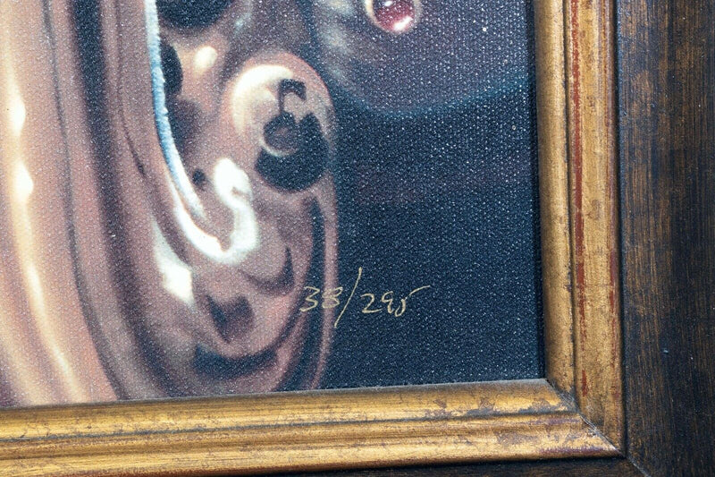 Victor Ostrovsky Speakeasy II Signed Enhanced Giclee on Canvas 38/295 Framed