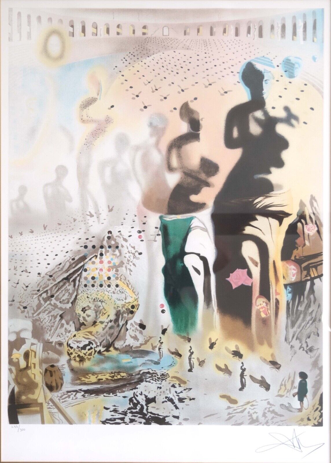 Salvador Dali Hallucinogenic Toreador Signed Modern Surreal