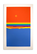 Richard Kozlow Spectrum Modernist Abstract Serigraph 1/1 Unframed 1980s