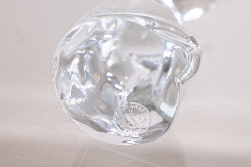 Baccarat Crystal Glass Cat Figurine Table Sculpture