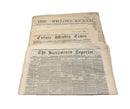 Antique The Sacramento Reporter, Tulane Weekly Times & The Willows Journal Paper