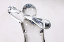 Elio Raffaeli for Salviati Murano Glass Clear Sculpture of a Figurative Woman