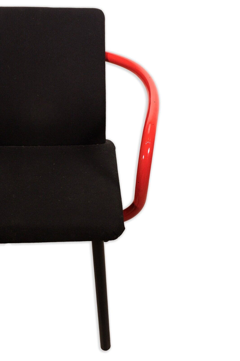 Ettore Sottsass for Knoll 1990s Mandarin Postmodern Tubular Steel Dining Chair