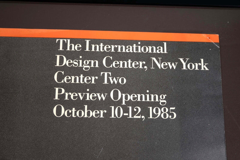 The International Design Center New York Preview Opening 1985 Vintage Lithograph