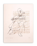 Richard Kozlow Wrong Note Signed Modern Serigraph on Paper A.P. Unframed 1970s