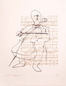 Richard Kozlow Wrong Note Signed Modern Serigraph on Paper A.P. Unframed 1970s