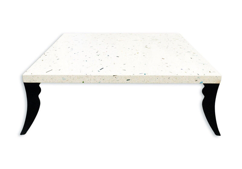 Stone International Piano Cubic White Postmodern Square Marble Coffee Table