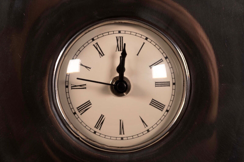 Sagni 925 Argenti Antique Art Nouveau Style Pendulum Table Clock Larms Italy