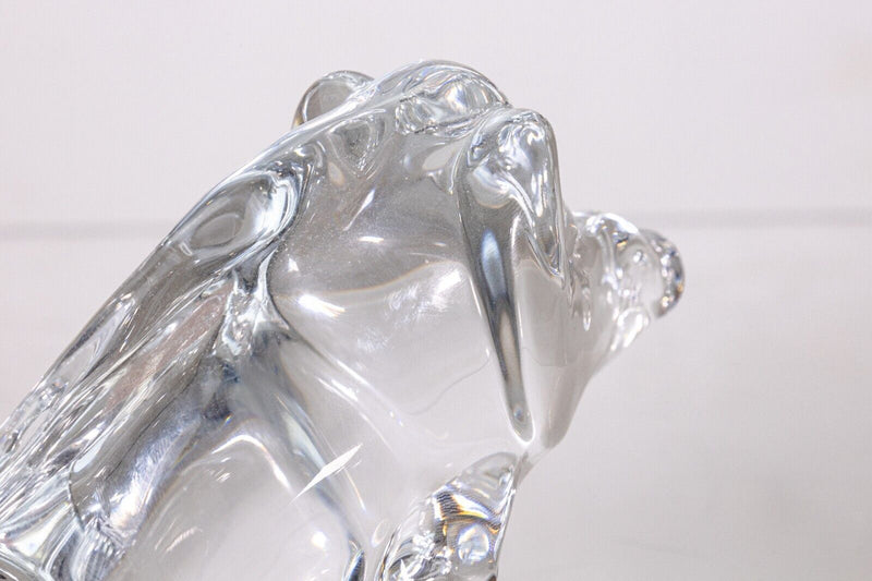 Baccarat Crystal Glass Boar Figurine Table Sculpture