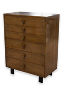George Nelson for Herman Miller Mid Century Modern Walnut Hi Boy Dresser Chest