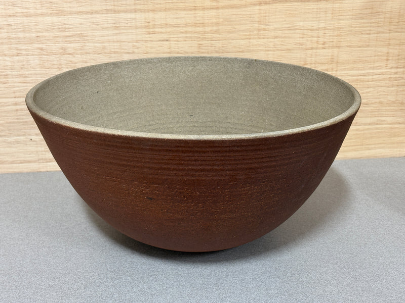 11 - Robert Cremean Ceramic Bowl Brown with Tan Inside