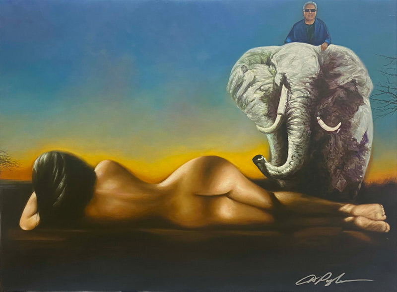 Dominic Pangborn Dominic's Dream: The Elephant Ride Painting