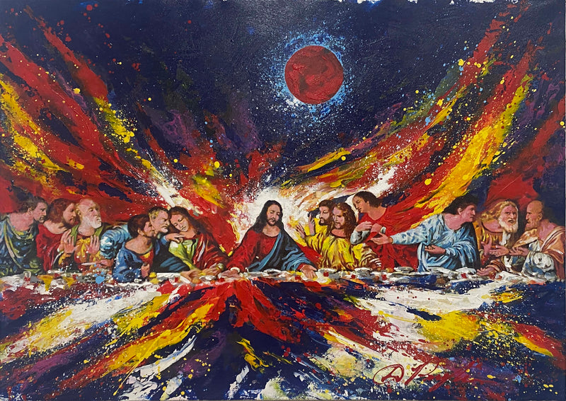 Dominic Pangborn Eye in the Sky: The Eternal Last Supper Painting