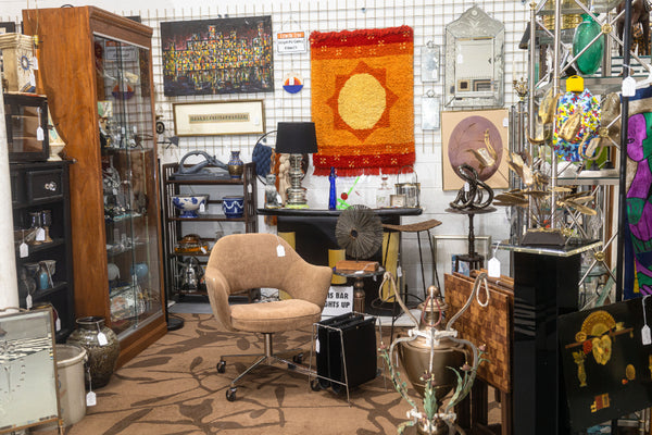 Mid-century decor at Le Shoppe Market
