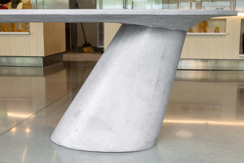 James De Wulf, Custom Made Leaning Concrete Desk Table