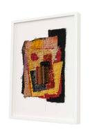 Carole Harris, Boro Etude, 2018, Commercially Printed Cottons, Linen, Nylon, Wool, Bleach, Muslin, Embroidery Floss, with Cotton Batting