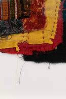 Carole Harris, Boro Etude, 2018, Commercially Printed Cottons, Linen, Nylon, Wool, Bleach, Muslin, Embroidery Floss, with Cotton Batting