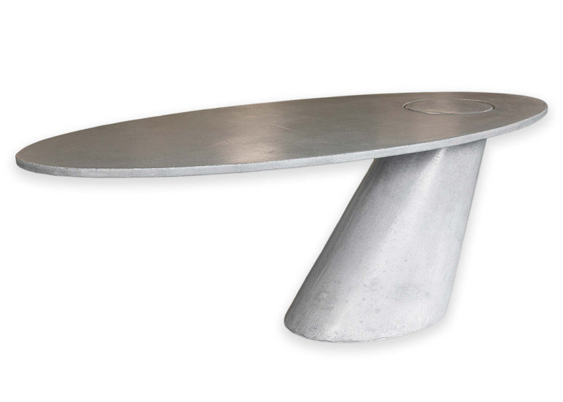 James De Wulf, Custom Made Leaning Concrete Desk Table