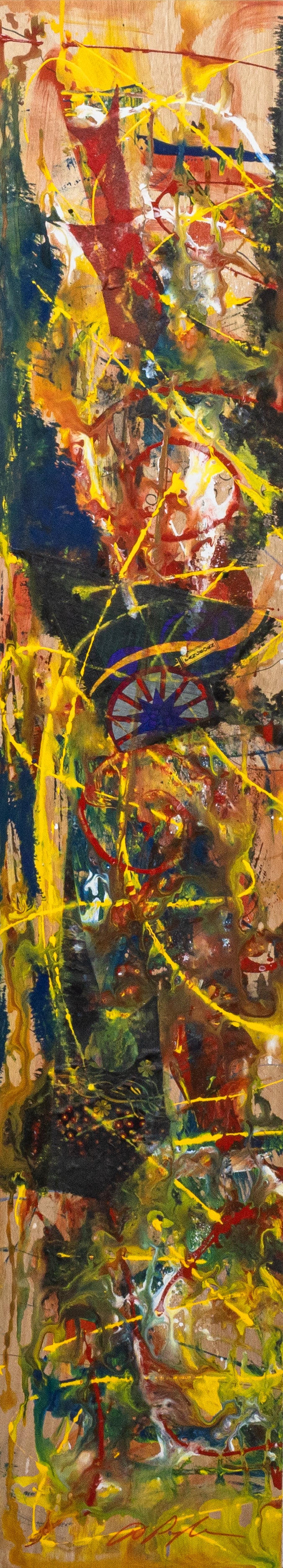 Dominic Pangborn Abstract Splatter II: An Homage to Pollock Painting