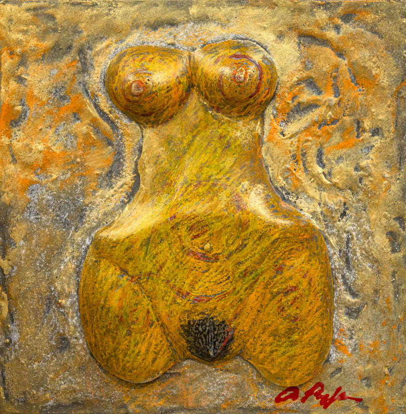 Dominic Pangborn Female Forms in Bronze Concrete Relief I
