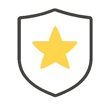 star on shield trust icon