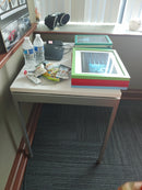 White Laminate Printer Table