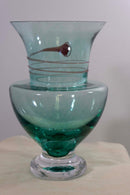 Monica Backstrom for Kosta Boda Serpent Signed Crystal Glass Vase Sweden 49232