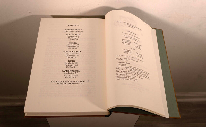 Leonard Baskin The Five Scrolls Hebrew Texts with English Translation Hardcover