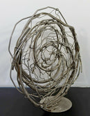 Contemporary Stainless Steel Abstract Table Sculpture Signed Robert Hansen 2020