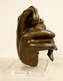 Contemporary Bronze Table Sculpture Illusion by Jerry Soble 1990s