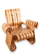 Knoll Frank Gehry Power Play Pair of Bentwood Armchairs and Matching Ottoman