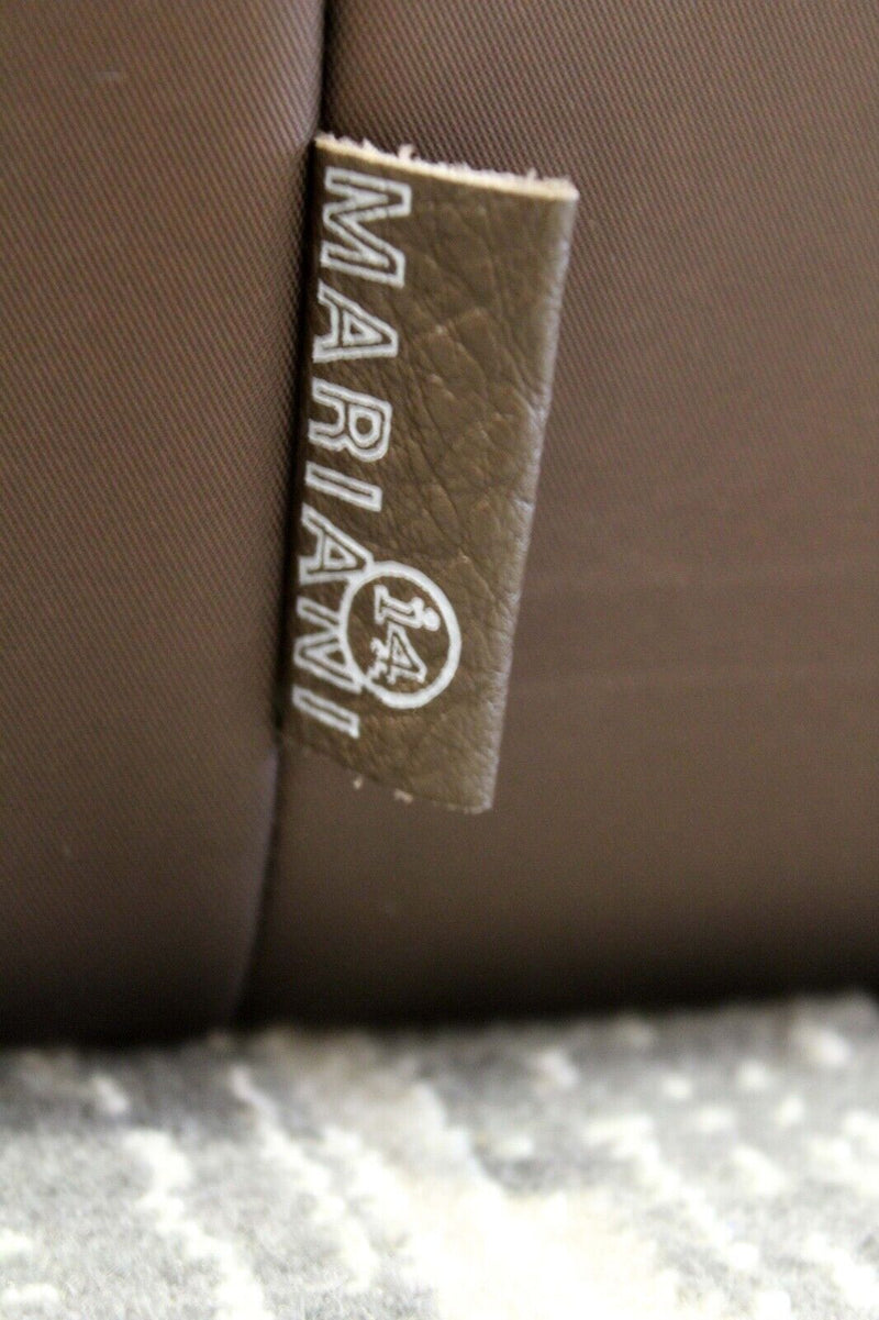 Mariani Contemporary Italian Leather & Mohair U Shaped Custom Sectional