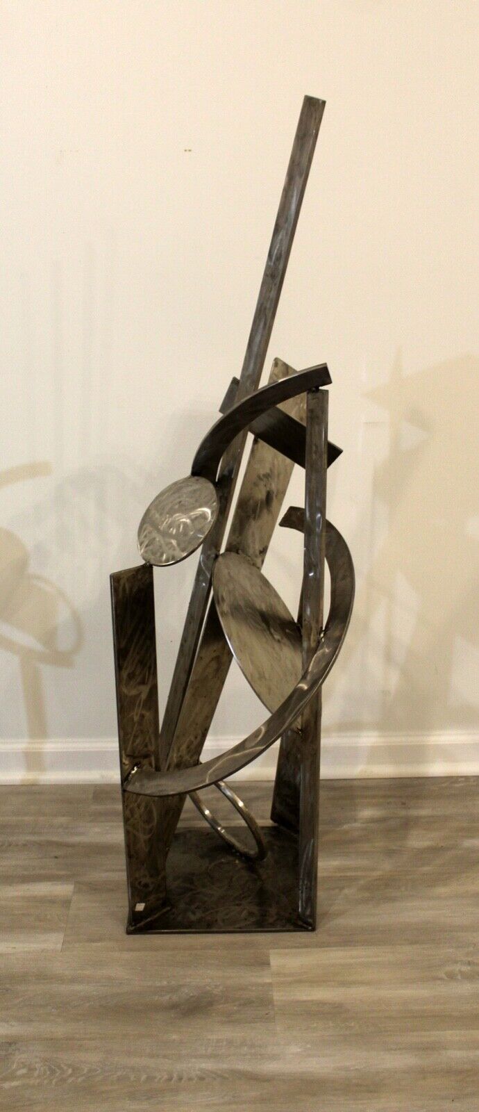Contemporary Stainless Steel Abstract Sculpture by Robert Hansen 49" Height