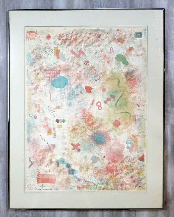 Robert Natkin Abstract Signed Lithograph Framed