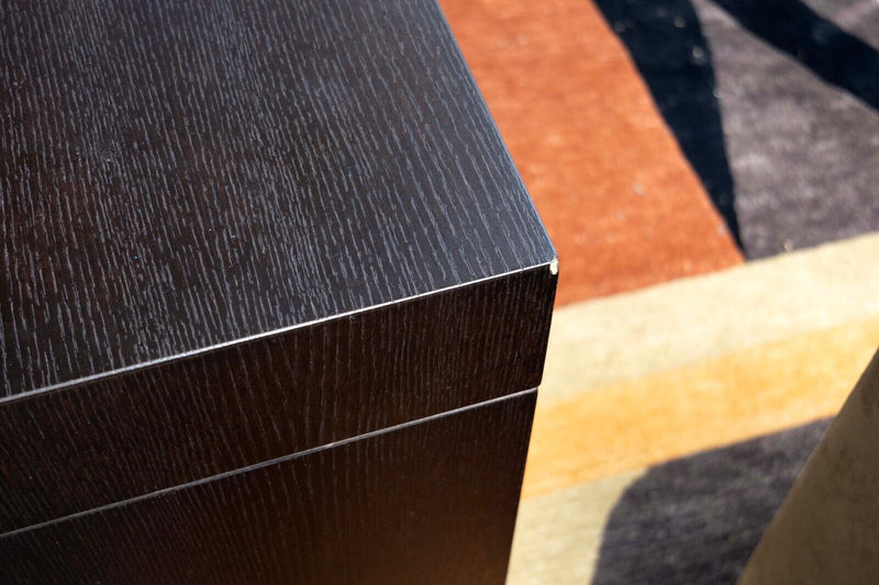 Contemporary Modern Long Ebonized Rectangular Wood Console Table