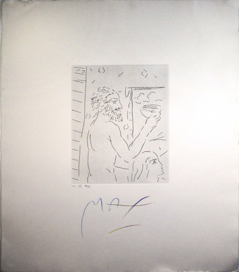 Peter Max Homage to Picasso Volume 5 Etching XVII 1993 Signed 68/99 Unframed