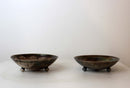 Mid Century Modern Pair Alfredo Scciarotta Modernist Sterling Silver Mini Bowls