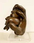 Contemporary Bronze Table Sculpture Illusion by Jerry Soble 1990s