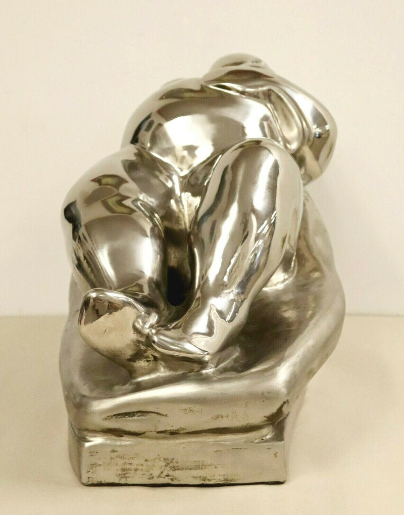 Contemporary Stainless Steel Little Goddess Table Sculpture by Jerry Soble 1990s