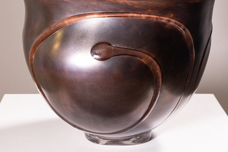 Contemporary Modern David Helm Hand Blown Glass Bowl