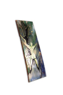 Postmodern Studio Art Figurative Nude Colored Glazed Tile Hanging Wall Sculpture