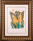 Judith Bledsoe Gemini Zodiac Hand Signed Contemporary Lithograph 117/250 Framed