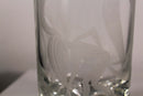 Art Nouveau Glass Vessel with Female Nude Etched Design Signed Madden