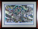 Arie Dubi The Mission Signed Contemporary Judaica Lithograph AP Framed