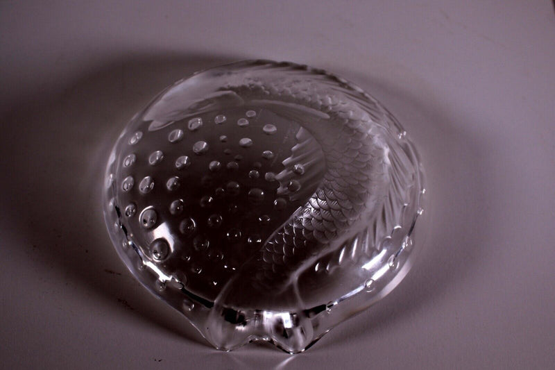 Lalique Concarneau Crystal Fish Dish