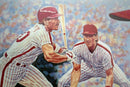 Mike Schmidt Signed Rawlings Vintage Poster 1991